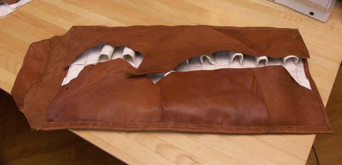 A tool case for carving tools. 