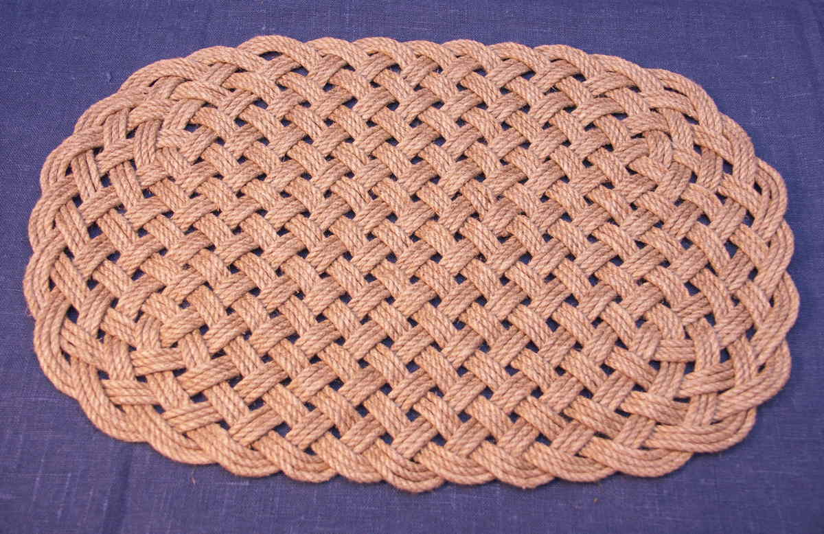 A large oval rug 