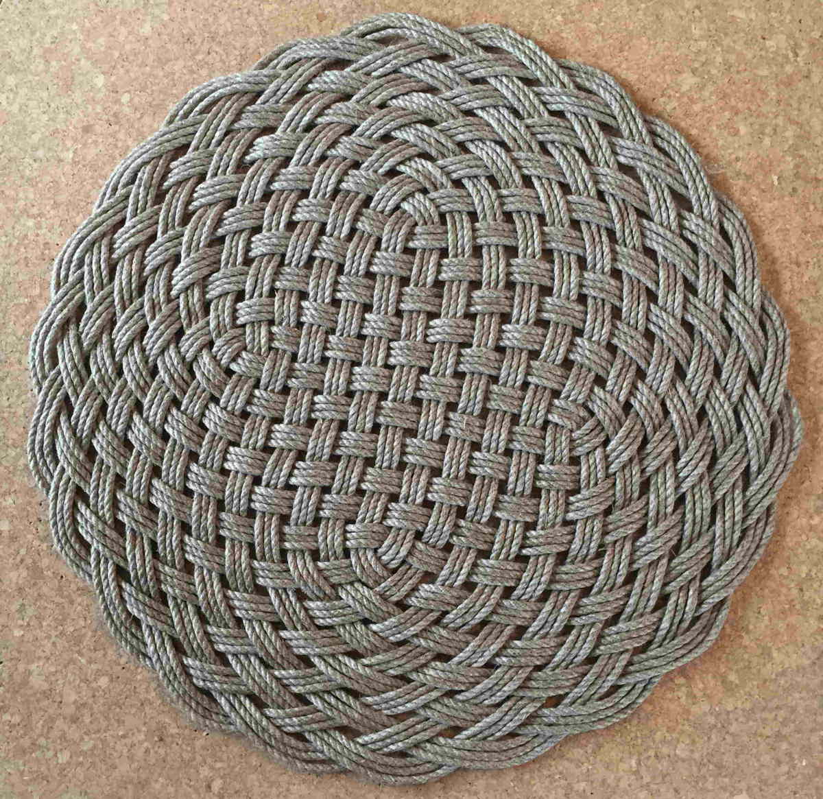 A large round rug 