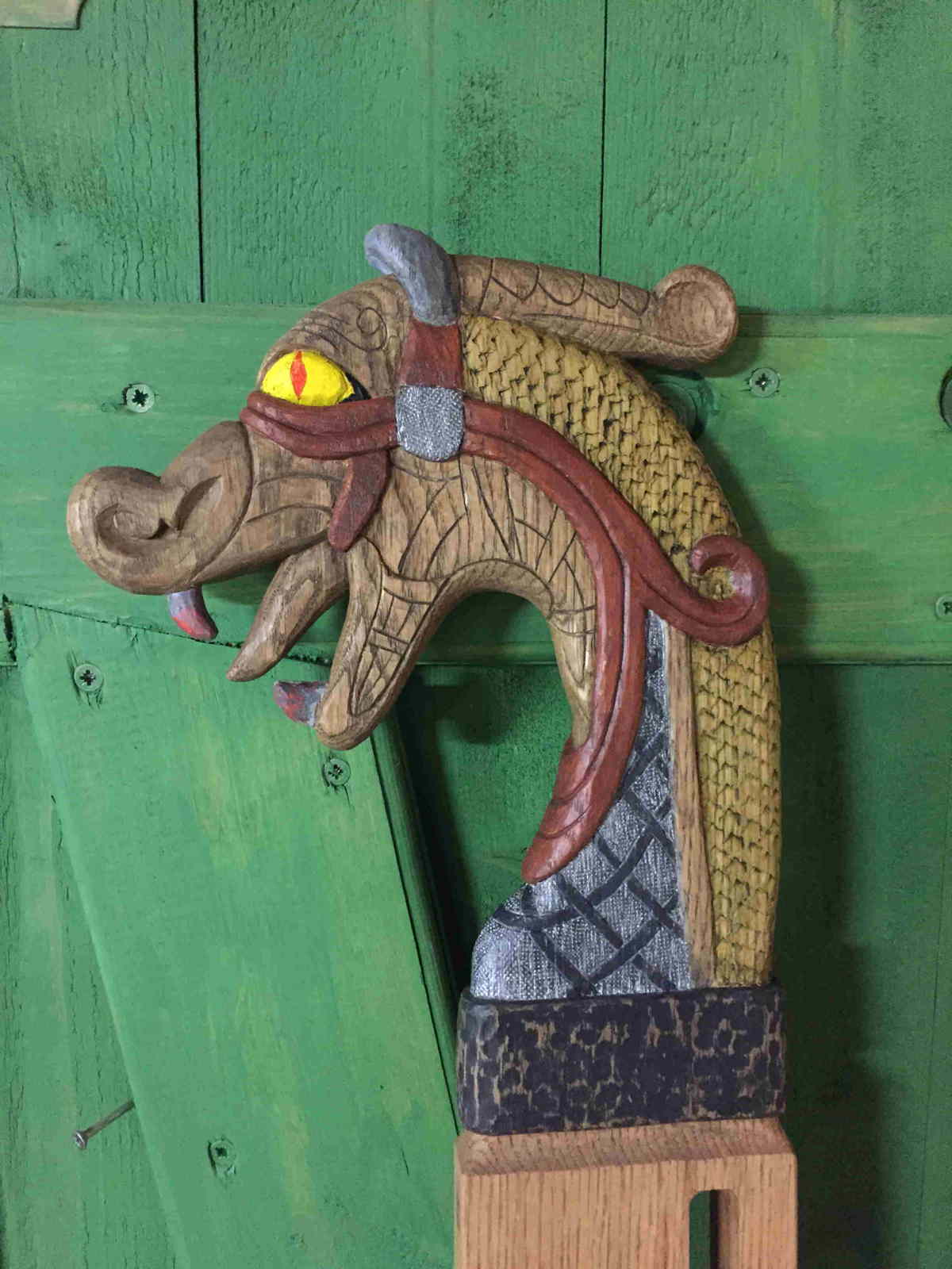A carved dragon
